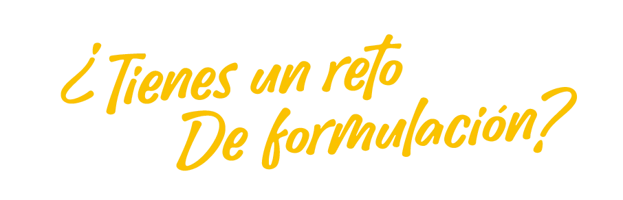¿Tienes un reto de formulación?
